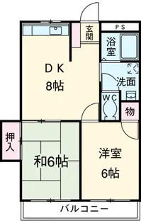ベルグラーデ城北【4階】の間取り