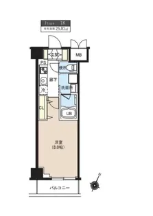 TATSUMIスカイガーデンテラス【4階】の間取り