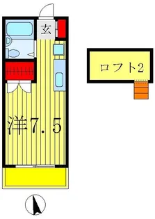 メゾンエクセレント【2階】の間取り