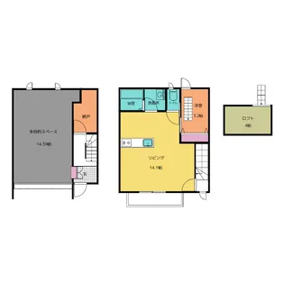 ミッレミリア【1階】の間取り