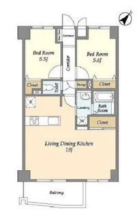 サント・コア目黒【2階】の間取り
