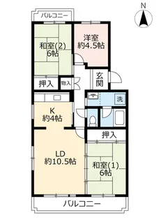 URアーバンドゥエル中村公園【3階】の間取り
