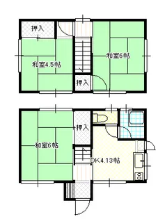 岡山県岡山市南区福富西2【一戸建】の間取り