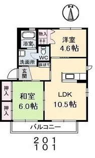 シャーメゾン ダンディライオン C棟【2階】の間取り