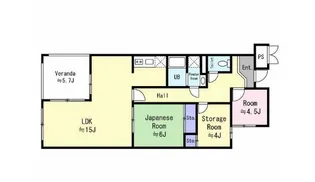 クリーン・ブルー【4階】の間取り