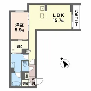 シャーメゾン 桜町【1階】の間取り