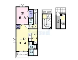 レフィナードソメイB棟【3階】の間取り