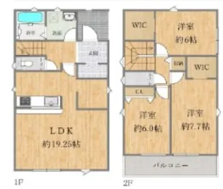 兵庫県加古川市野口町野口【一戸建】の間取り