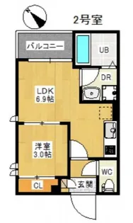広島県広島市中区舟入南4【アパート】の間取り