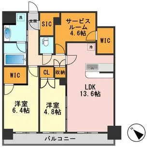東京都江戸川区南篠崎町2【マンション】の間取り