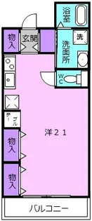 プリムローズII番館【1階】の間取り