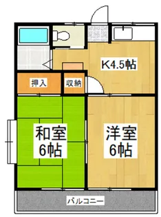 コーポゆう【1階】の間取り
