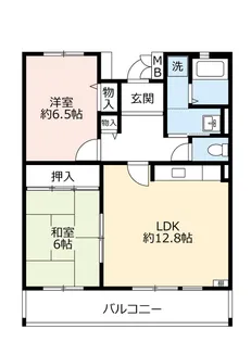URコンフォールかぶと台【2階】の間取り