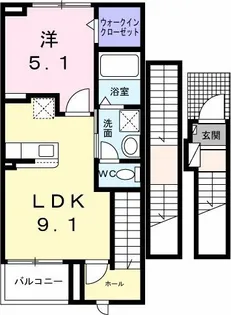 ソレイユ【3階】の間取り