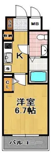 大阪府大阪市西区千代崎1【マンション】の間取り