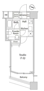 ファーストリアルタワー新宿【12階】の間取り