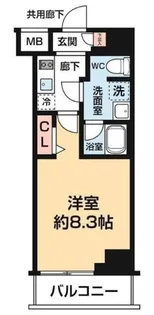 ARCOBALENO KANAMACHIII【5階】の間取り