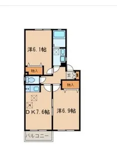 グランディオス【2階】の間取り