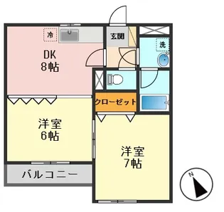 東京都葛飾区奥戸3【マンション】の間取り