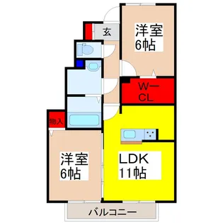 アモールV【1階】の間取り