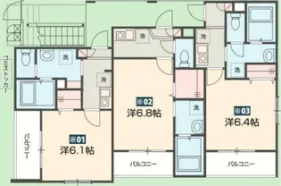 東京都昭島市緑町4【アパート】の間取り