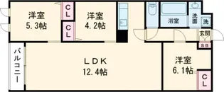 THE BELUGA 世田谷 RESIDENCE【1階】の間取り