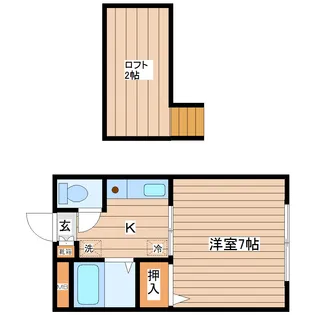カルムハイツ【1階】の間取り