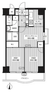 錦糸パーク・ヤマト【6階】の間取り