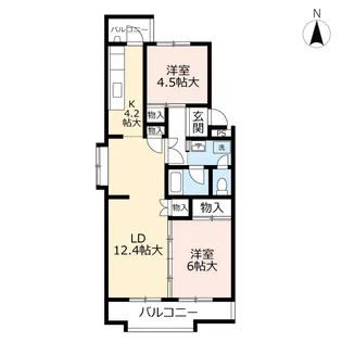 URもりつね【5階】の間取り