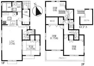 東京都杉並区荻窪2【一戸建】の間取り