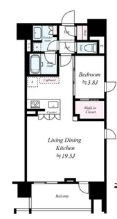 オープンレジデンシアTHE MID MARK【14階】の間取り