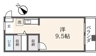 ラロシェル【3階】の間取り