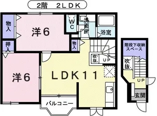 ハッピーヒル【2階】の間取り