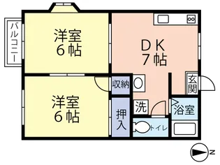 グリーンハウス【1階】の間取り