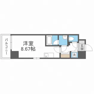 JMFレジデンス大阪福島【11階】の間取り