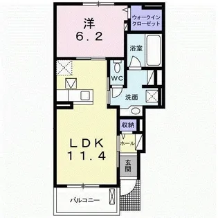 グラース II【1階】の間取り