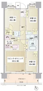 パークホームズ清澄白河【2階】の間取り