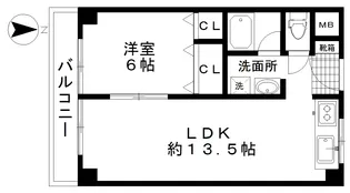 ハイツ香露園【3階】の間取り