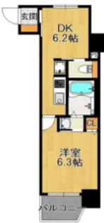 リフレス天王寺国分町【7階】の間取り