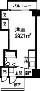 ジュネスIWATA【9階】の間取り