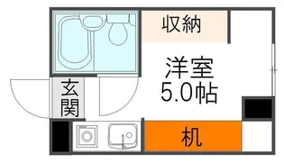 河本マンション【3階】の間取り