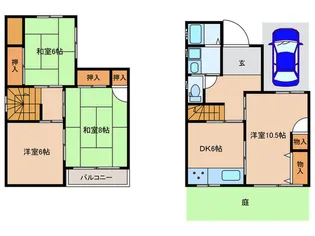 愛知県名古屋市東区泉3【一戸建】の間取り