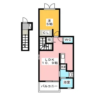ブリアンII【2階】の間取り