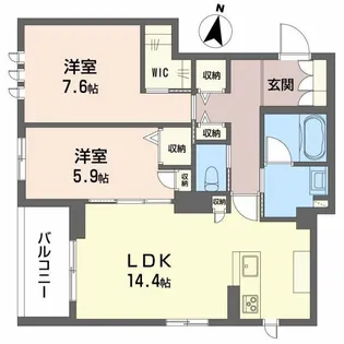 CoeurMaison内方【2階】の間取り