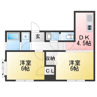 リビエール長戸【3階】の間取り