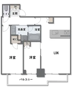 シエリアタワー大阪堀江【29階】の間取り