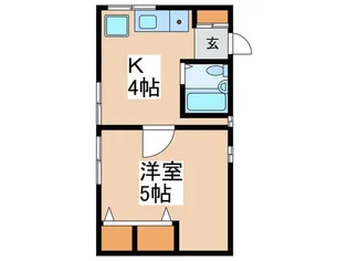 第一浜美ハイツ【2階】の間取り
