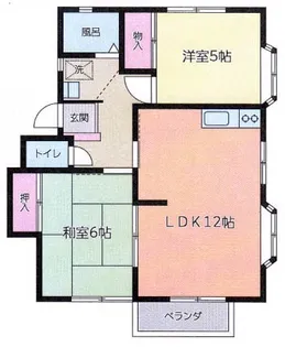 ウイングライフA【2階】の間取り