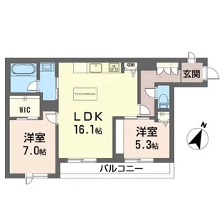 ラピス ラズリ【3階】の間取り