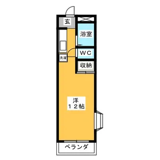 レジデンス可児【4階】の間取り
